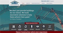 Desktop Screenshot of hanceconstruction.com